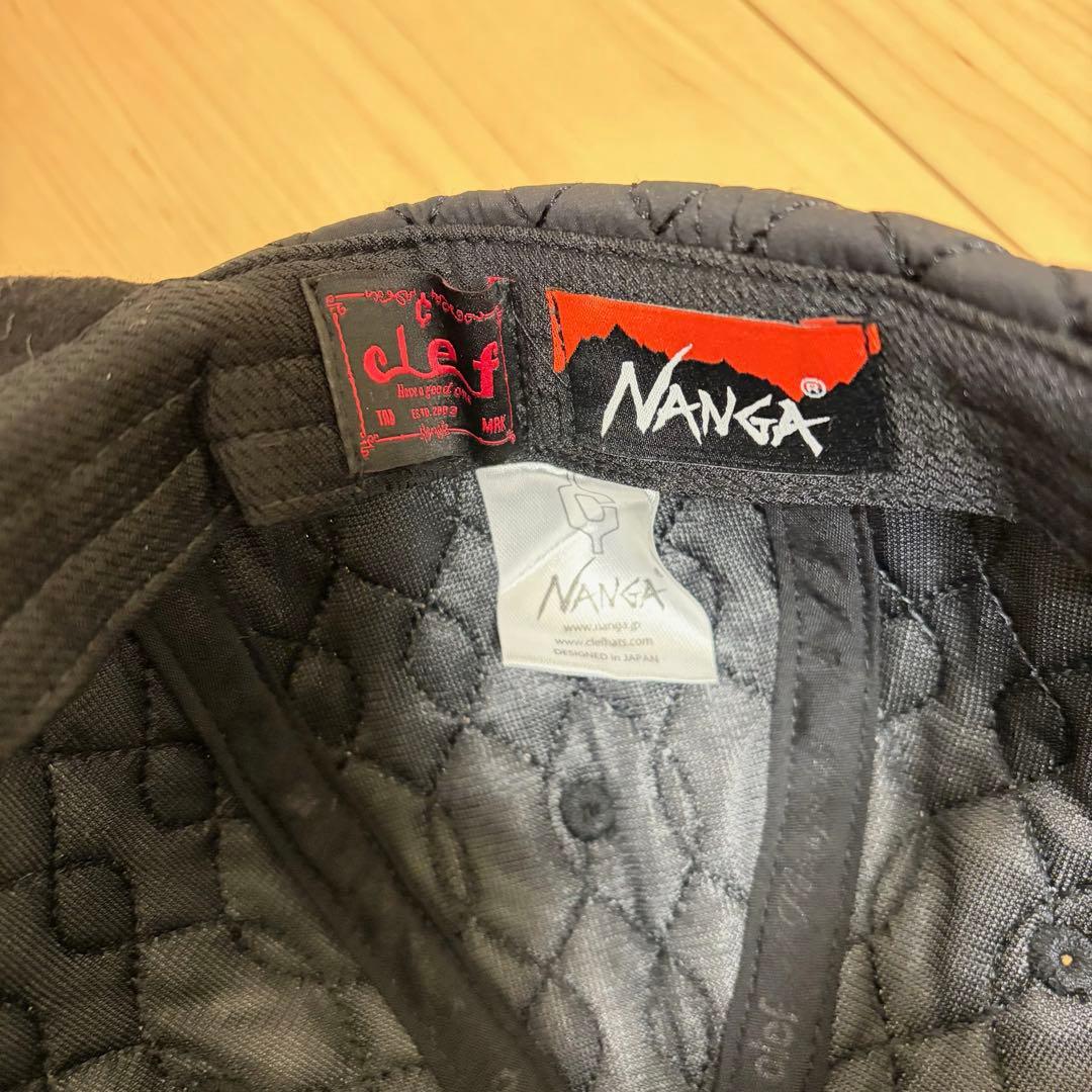 NANGA ブラック キャップ キルティング
