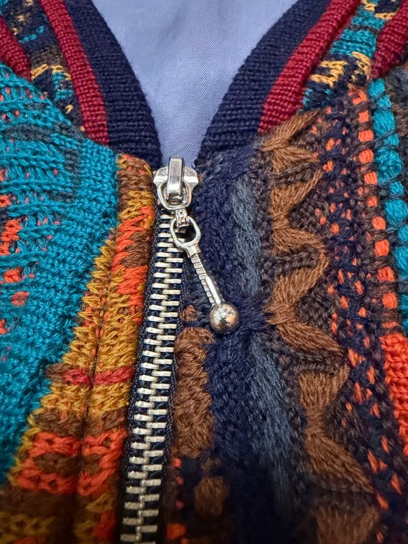 希少 90s COOGI ブルゾン ジャケット 3Dニット