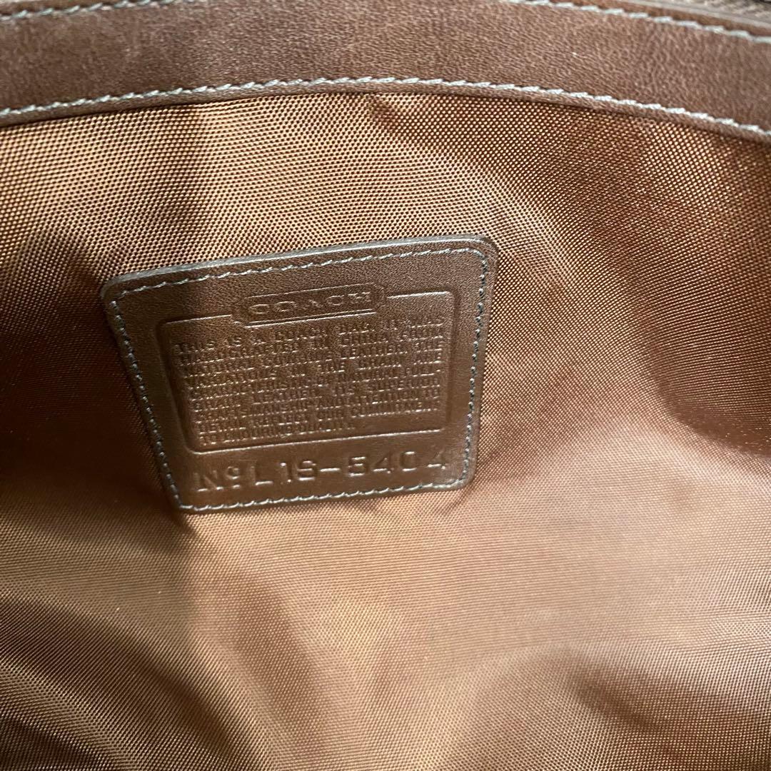 COACH コーチ ボストンバッグ 2way オールレザー　5404 ブラウン