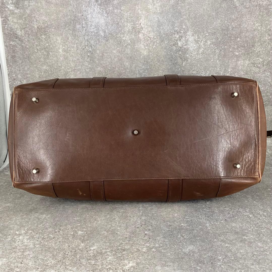COACH コーチ ボストンバッグ 2way オールレザー　5404 ブラウン