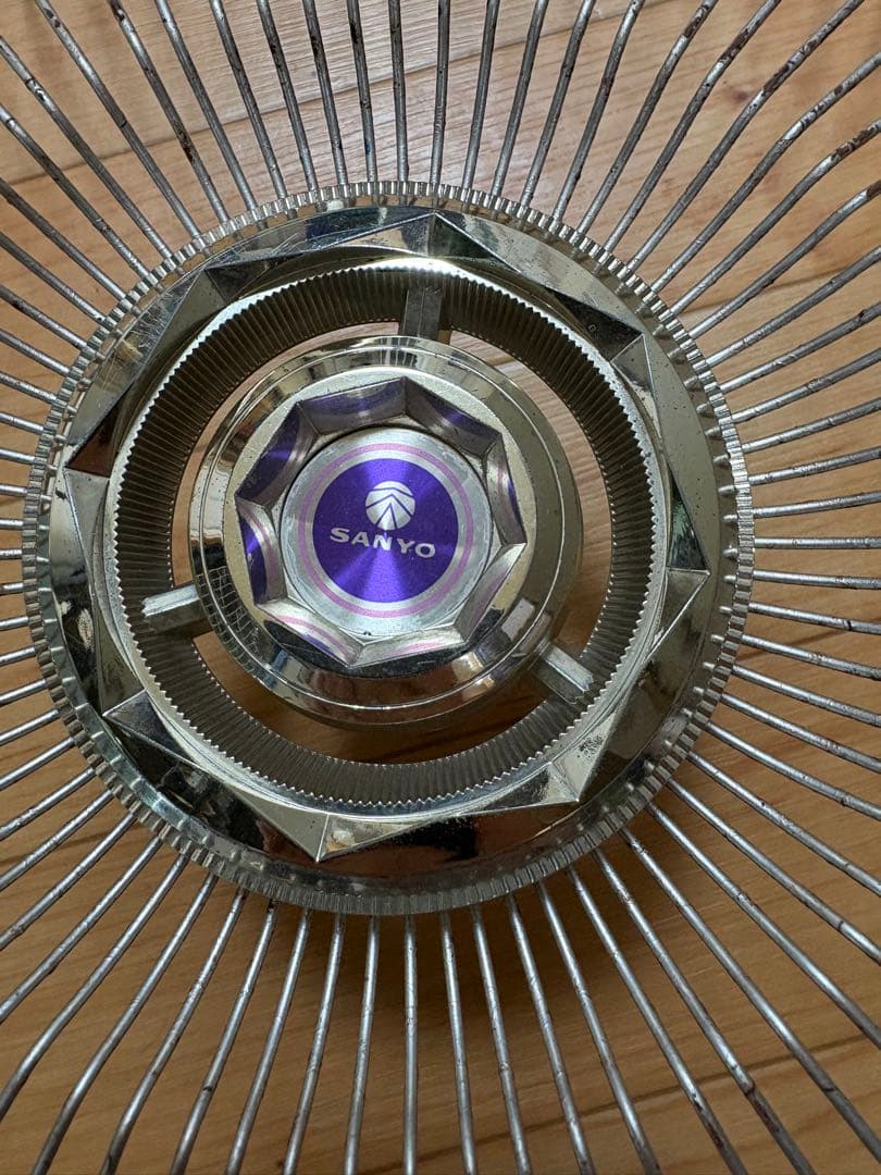 SANYO EF-A30B型扇風機 ホワイト/パープル