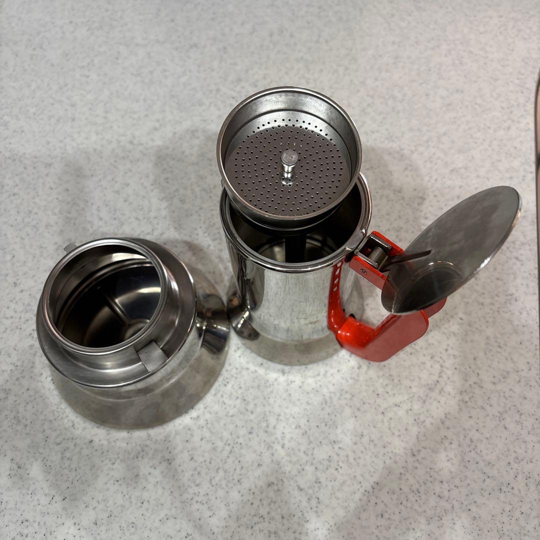 ALESSI 9090 RED エスプレッソメーカー6カップ用 記念モデル