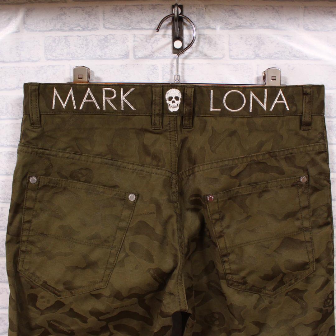 MARK&LONA カモフラ スカル ゴルフパンツ マークアンドロナ 総柄