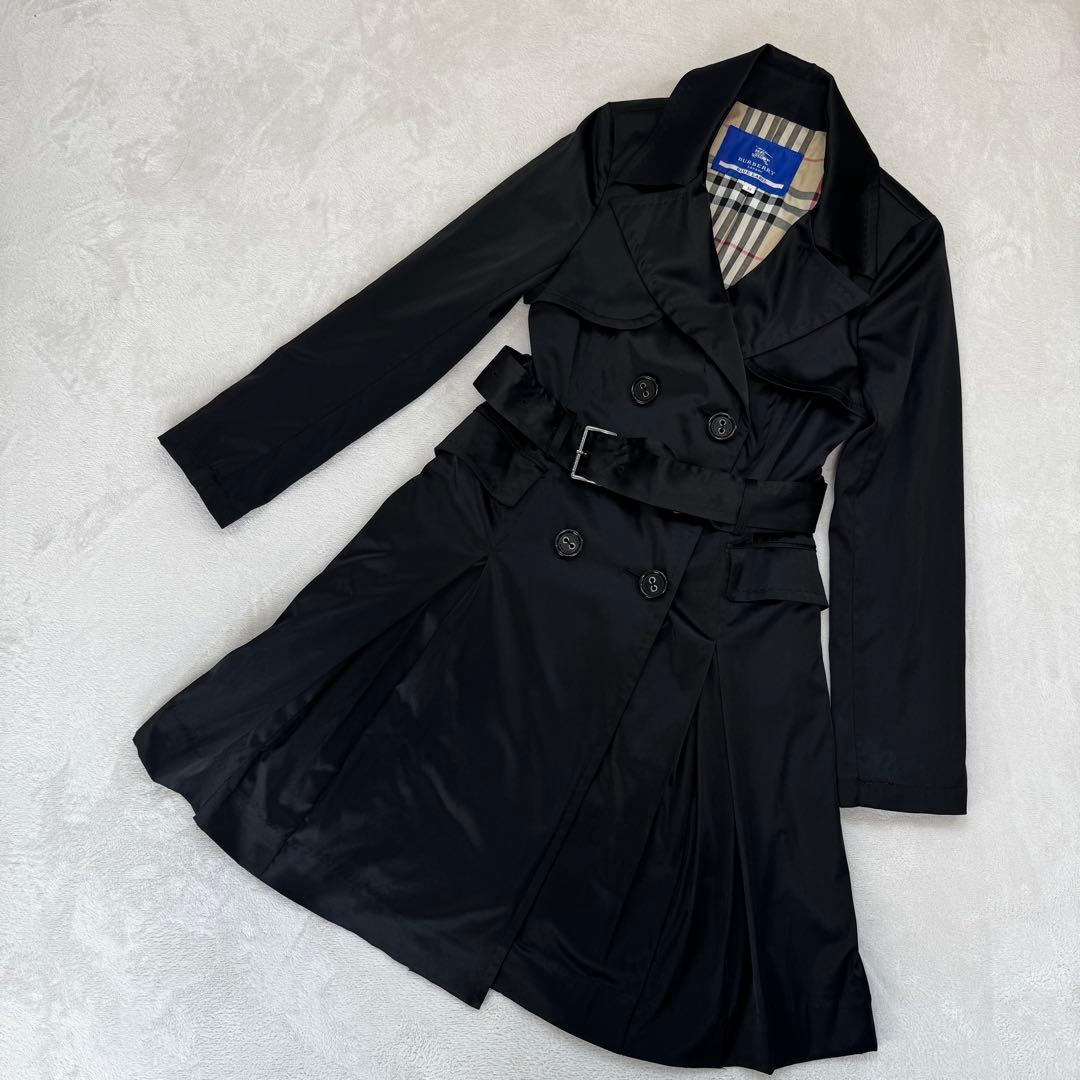 BURBERRY BLUE LABEL トレンチコート ワンピース　38 黒
