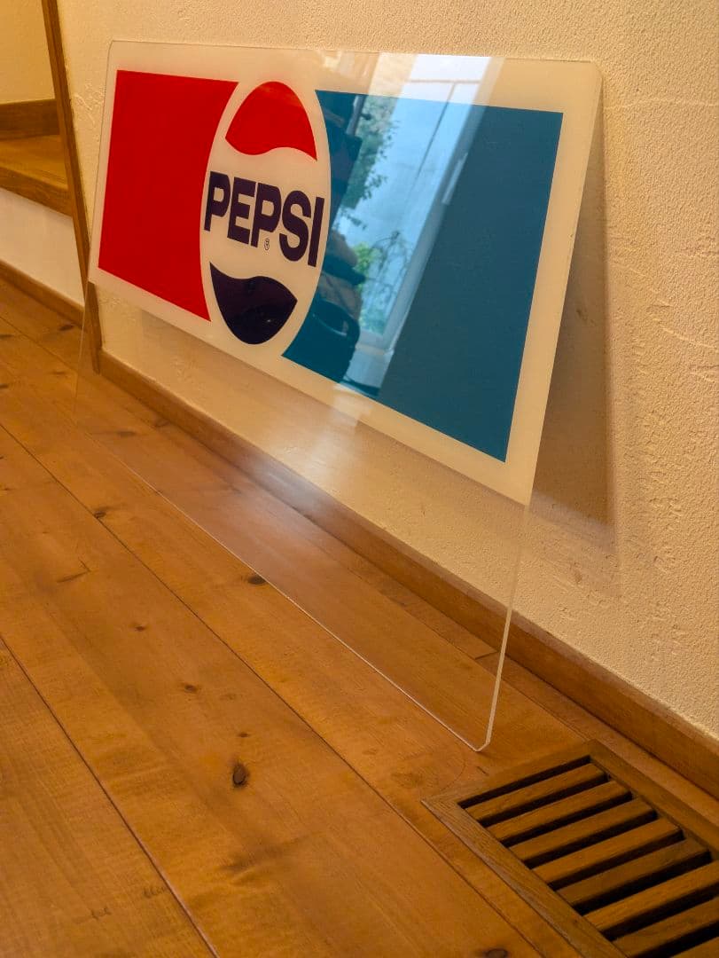 激レア　昭和レトロ　ビンテージ　PEPSI　自販機　アクリルパネル　巾約82cm