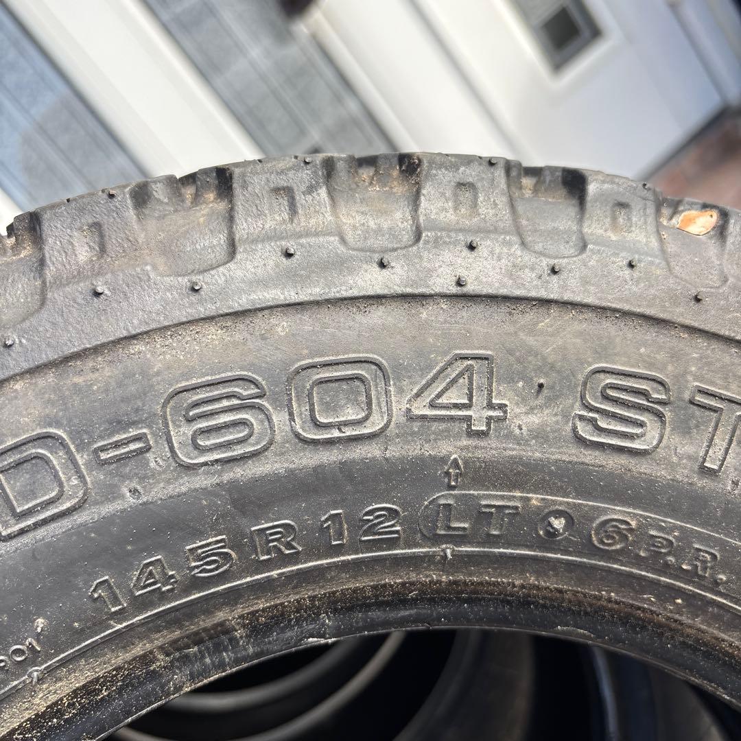 送料込み　145R12 6PR BRIDGESTONE 夏タイヤ4本セット