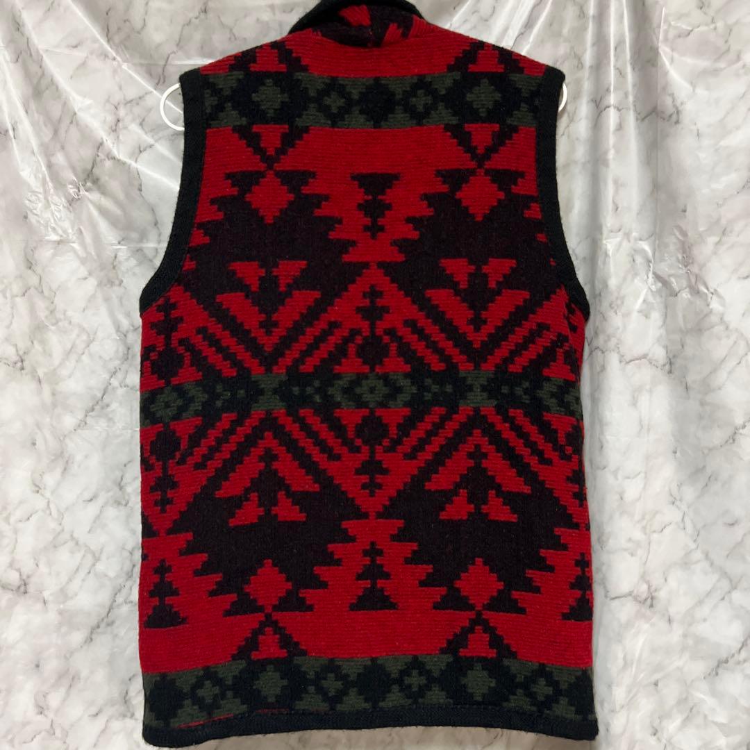 最終値下げwool rich ネイティブ柄ベストUSA製