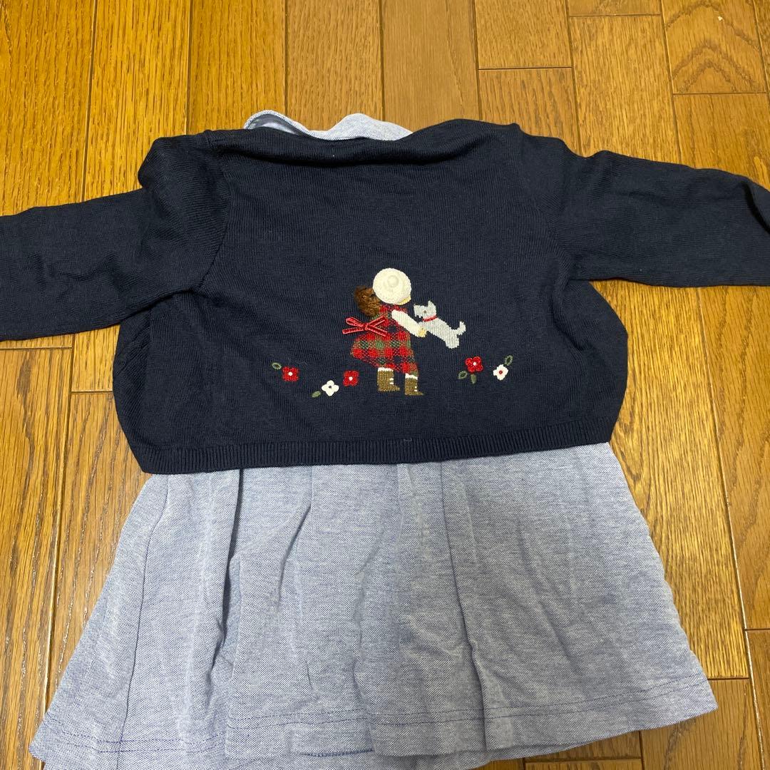 familiar 襟付きワンピース90サイズ