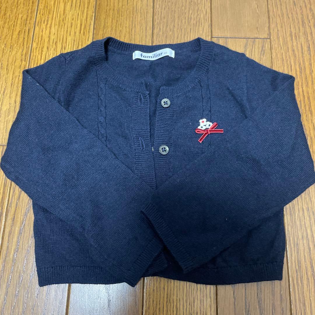 familiar 襟付きワンピース90サイズ
