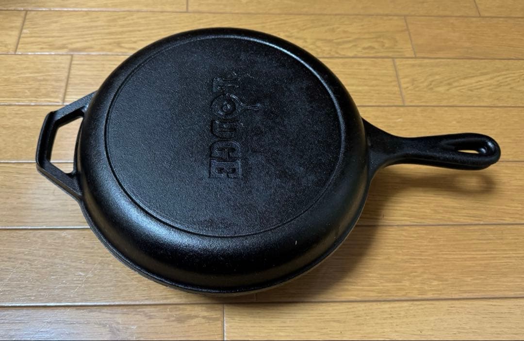 美品 LODGE ロッジ コンボクッカー LCC3 スキレット 蓋 セット