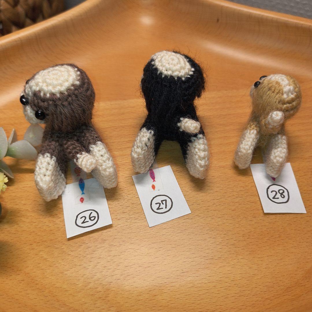【ハンドメイド】シーズーあみぐるみクリップ・マスキングテープセット