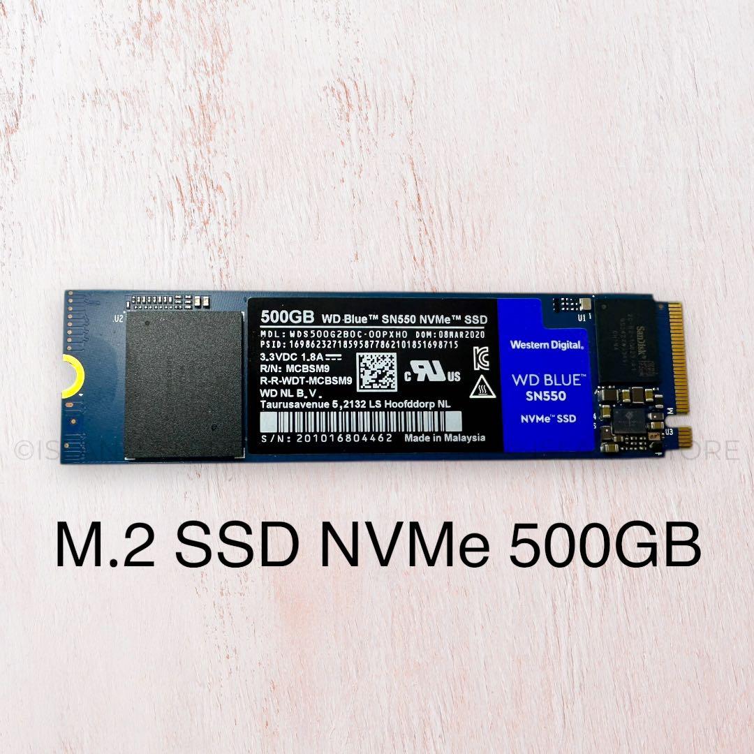 WD Blue SN550 500GB M.2 NVMe SSD ストレージ