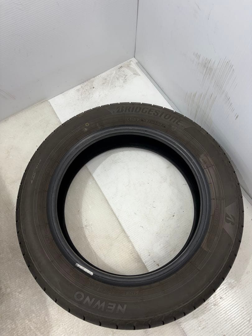 富山県☆155/65R14 ブリヂストン NEWNO 9分山 2024年式