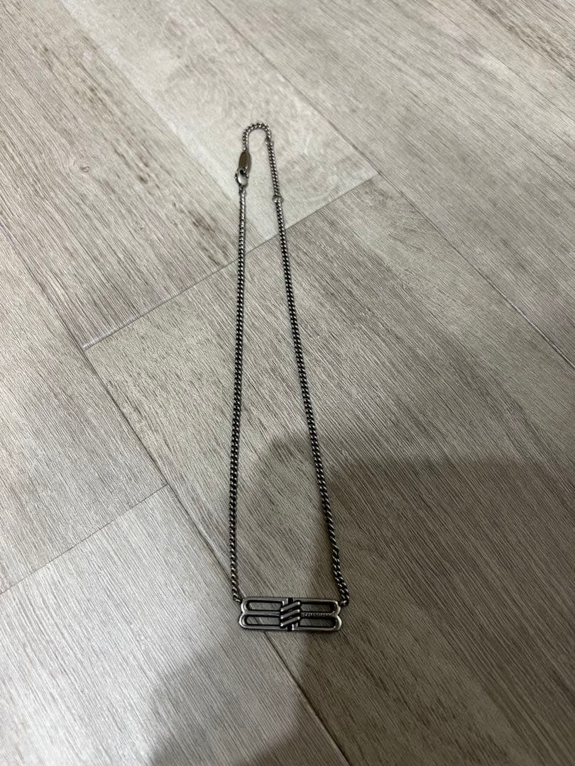 （超美品）BALENCIAGA シルバー チェーンネックレス