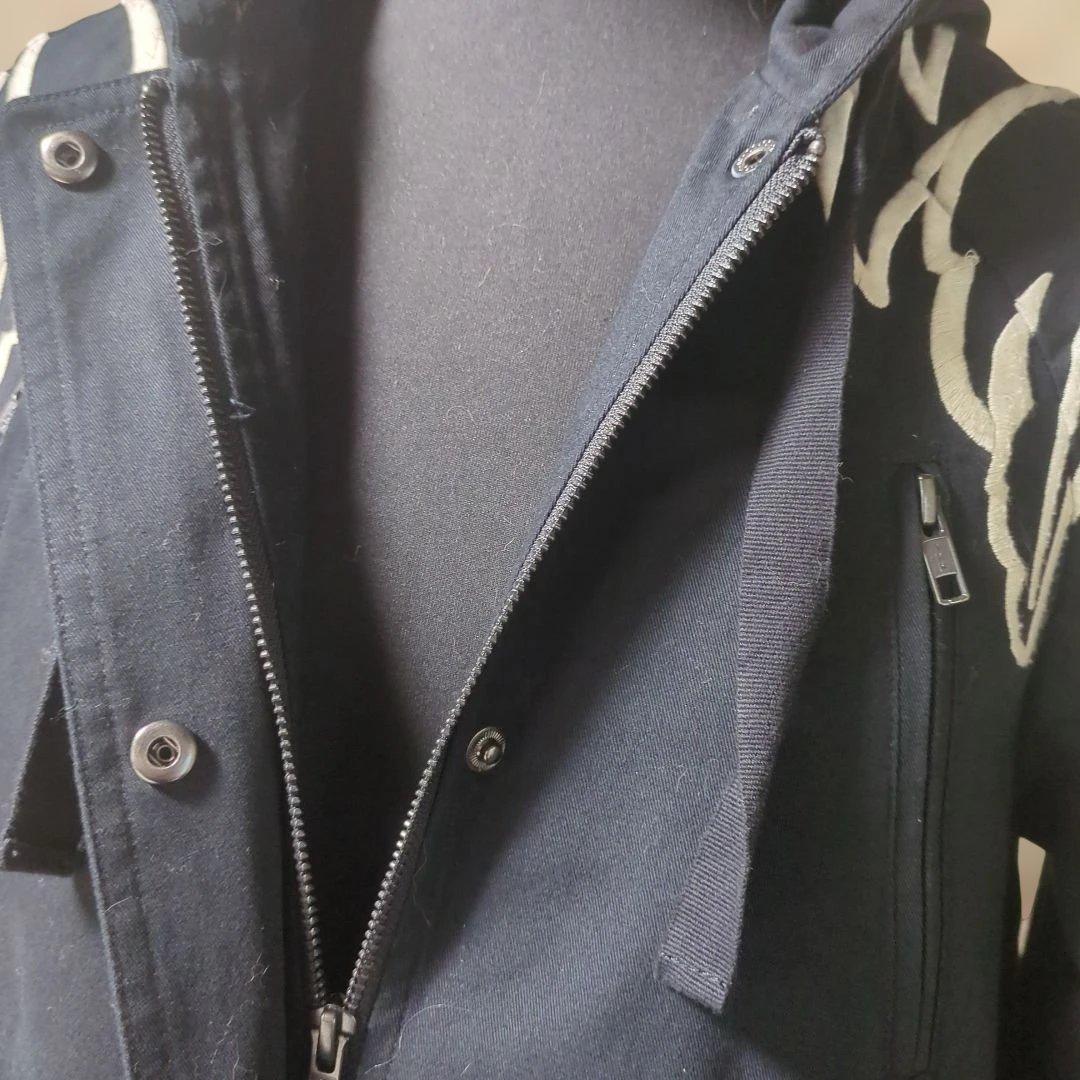 RED VALENTINO♡ライナー付き羽刺繍パーカー モッズコート