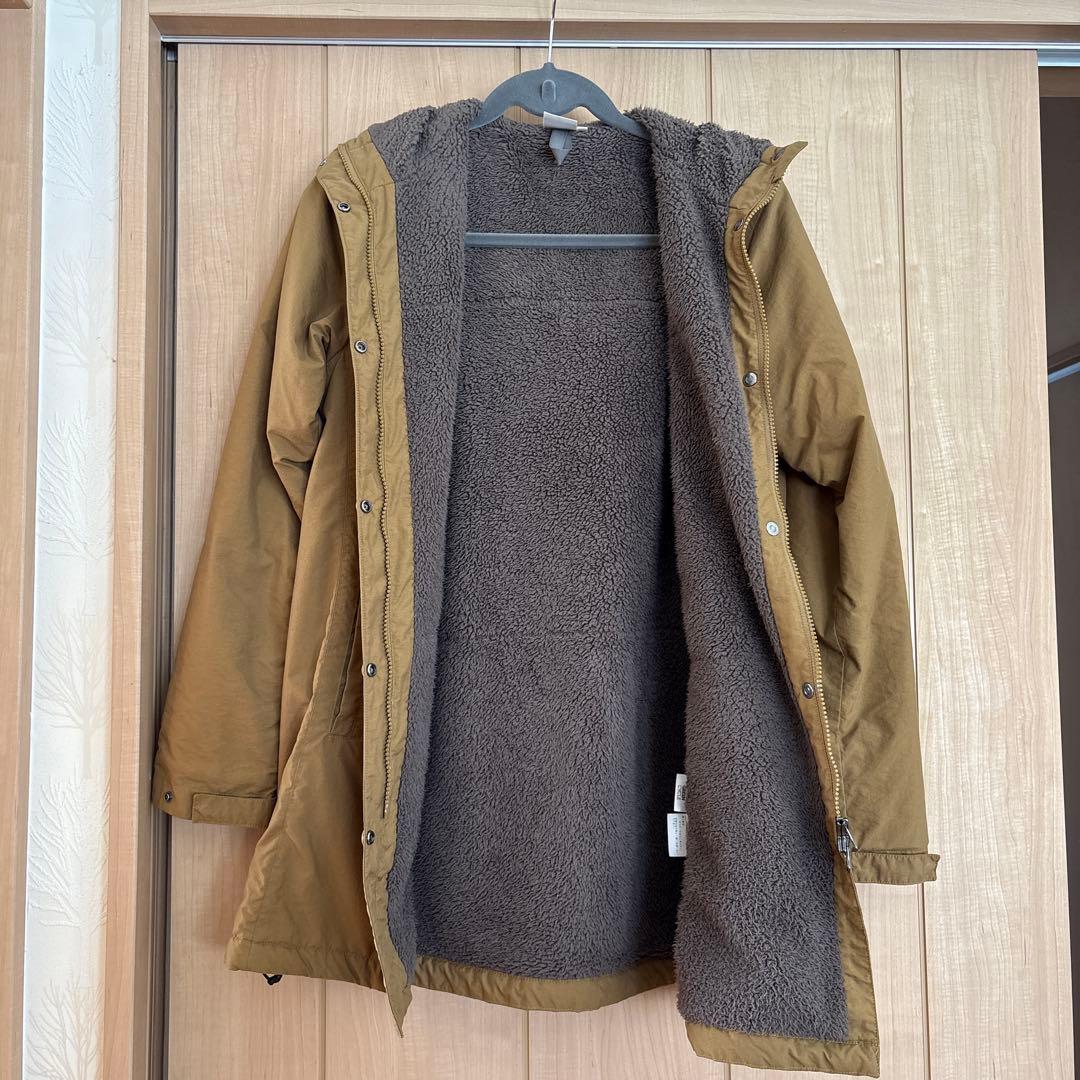 NORTH FACE コンパクトノマドコート　ブラウン　裏地ボア　レディースL