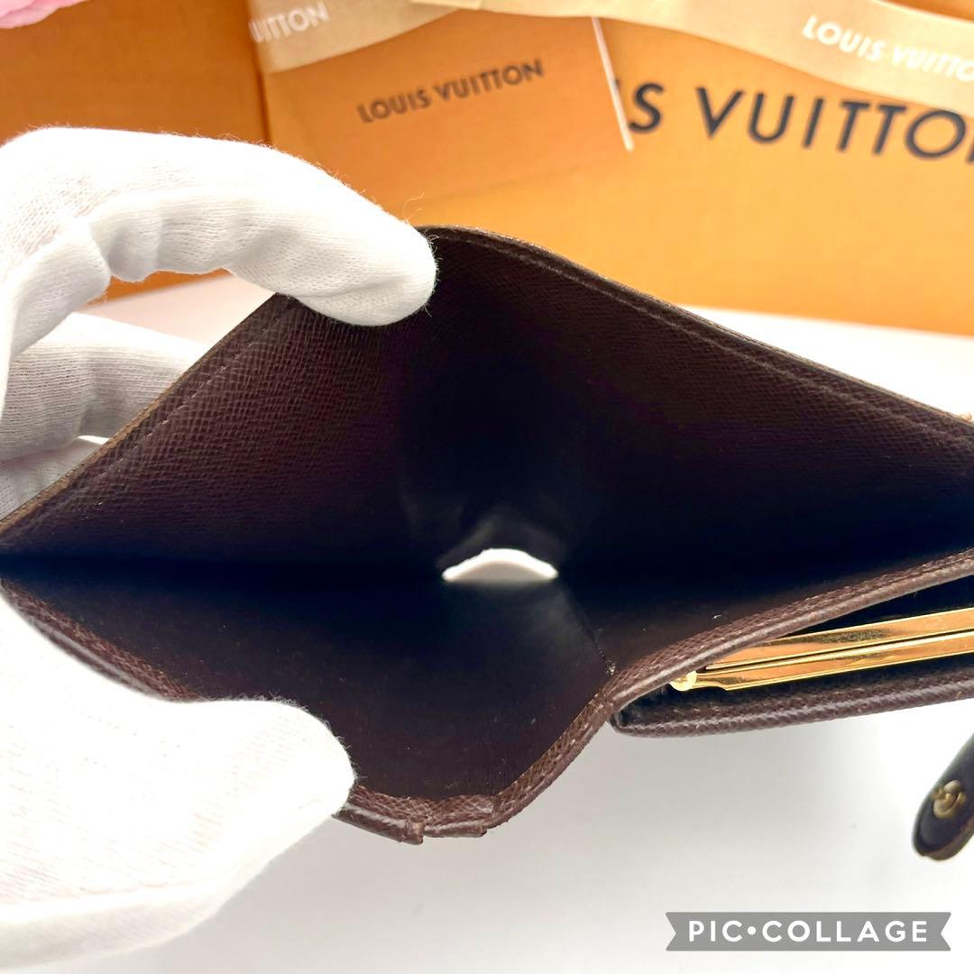 ルイヴィトン　がま口　ダミエ　ポルトフォイユ ヴィエノワ　二つ折り財布　新型