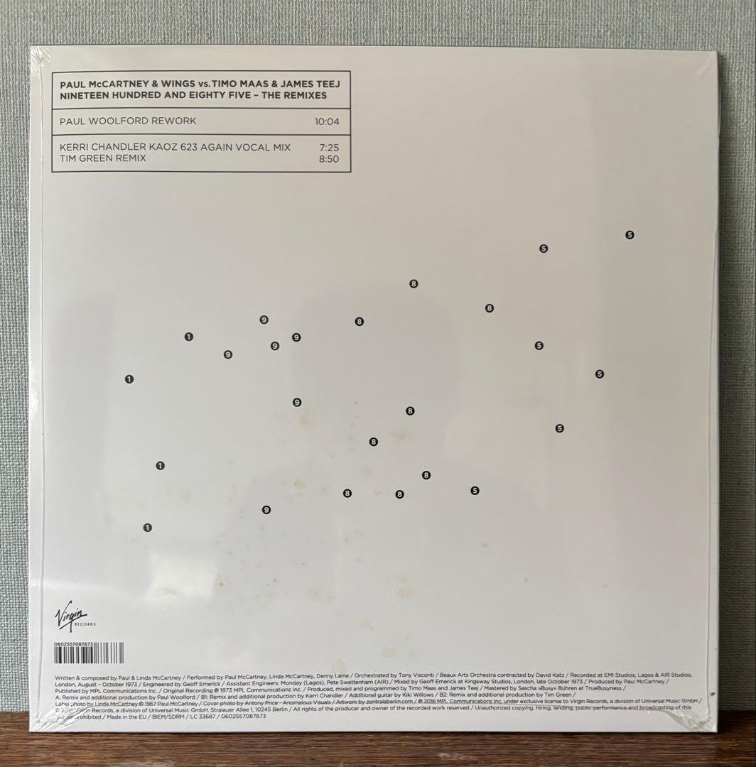 2枚セット！ポール•マッカートニー&ウイングス１９８５ 新品未開封12inch盤