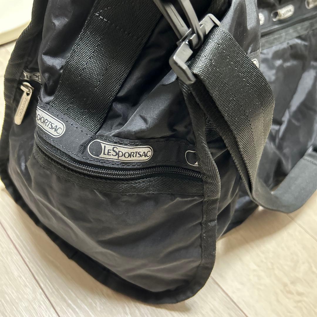LeSportsac ブラック ボストンバッグ