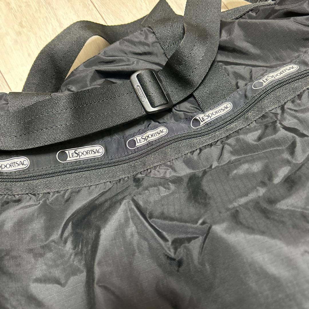 LeSportsac ブラック ボストンバッグ