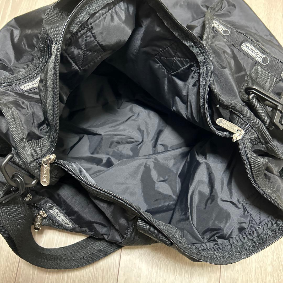 LeSportsac ブラック ボストンバッグ