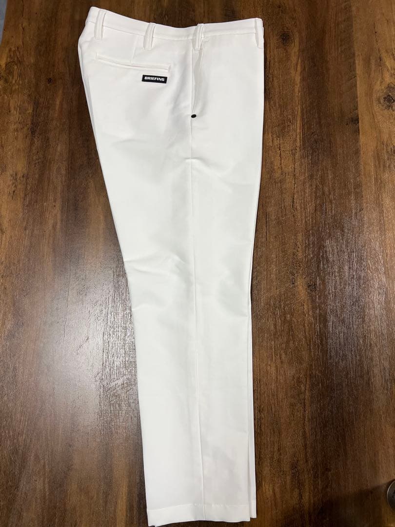 【美品】ブリーフィング　ストレッチロングパンツ　L ホワイト