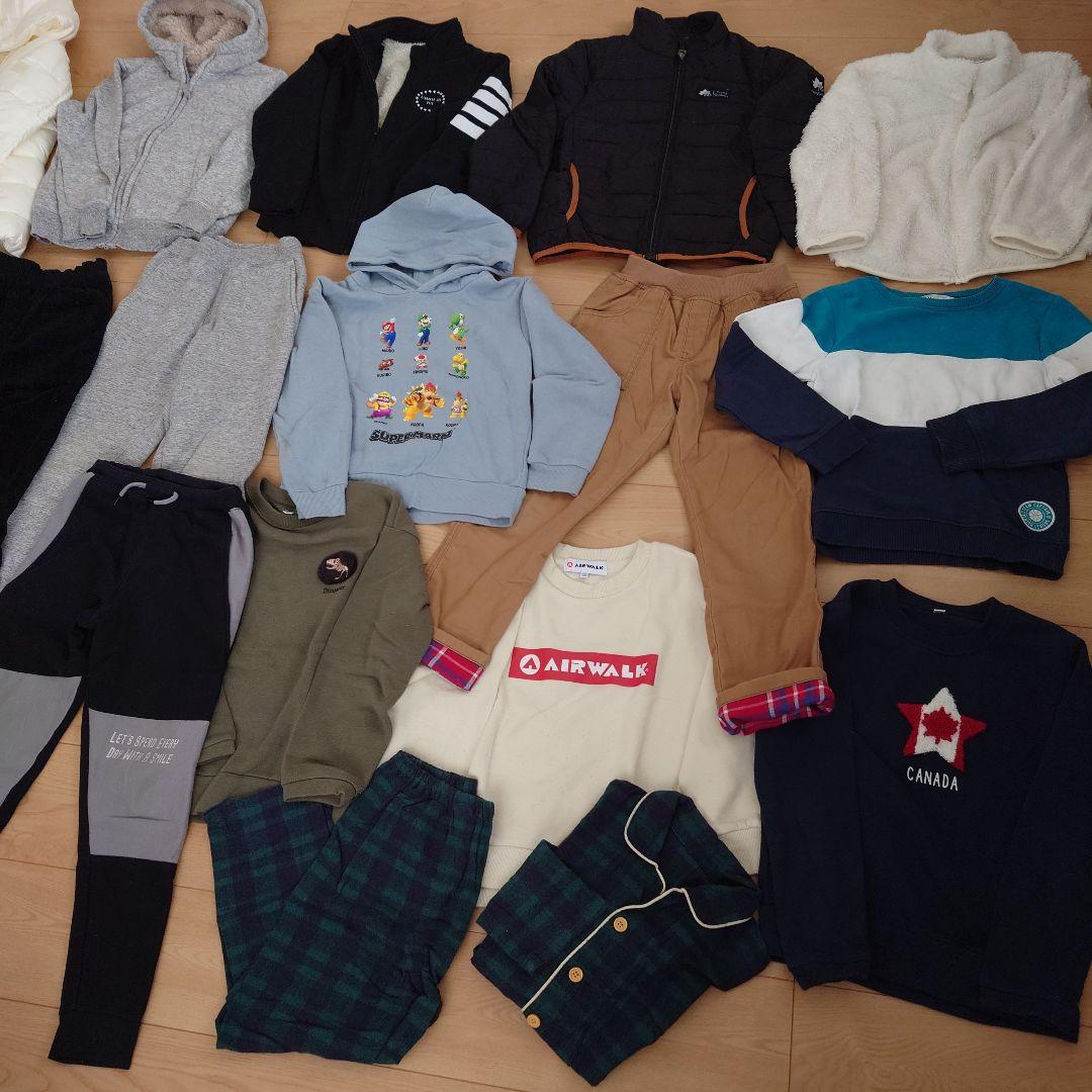 秋冬物　130センチ　男の子キッズ服セット　裏起毛　まとめ売り　アウター　子ども