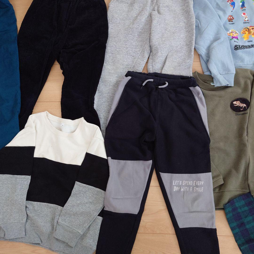 秋冬物　130センチ　男の子キッズ服セット　裏起毛　まとめ売り　アウター　子ども