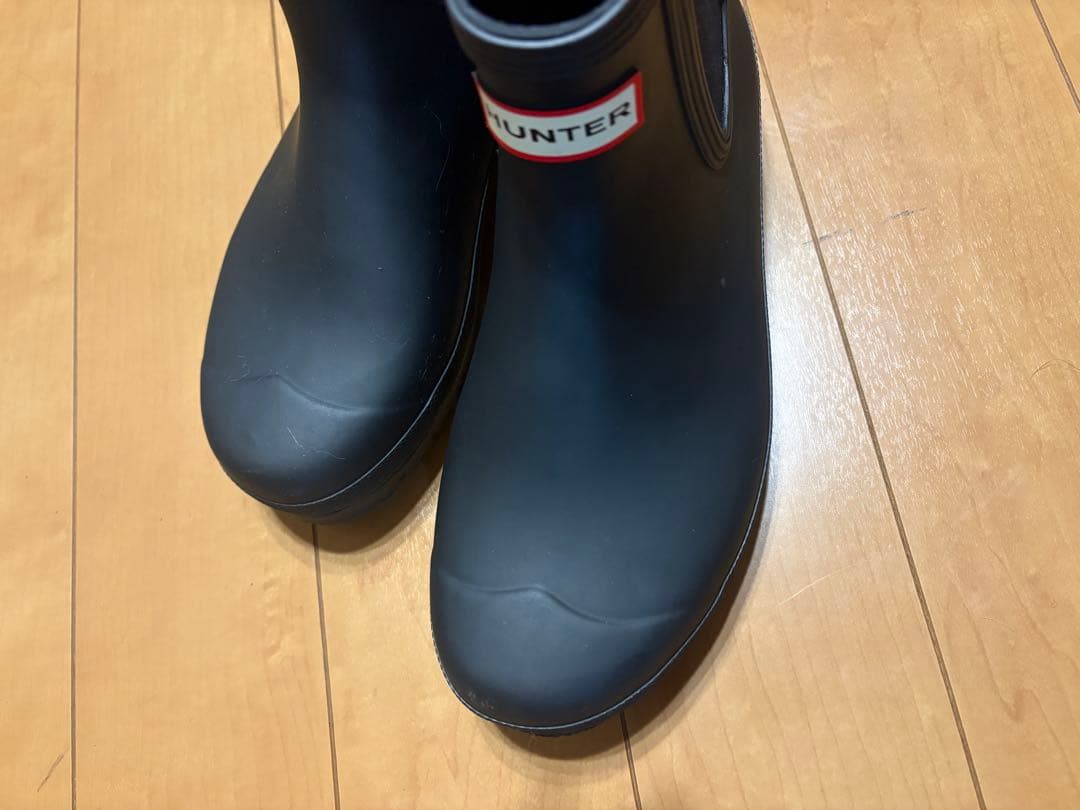 HUNTER レインブーツ ブラック 長靴 サイドゴア　ハンター　uk6 箱無