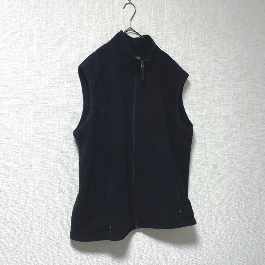 90s LLBEAN エルエルビーン フリースベスト 緑タグ