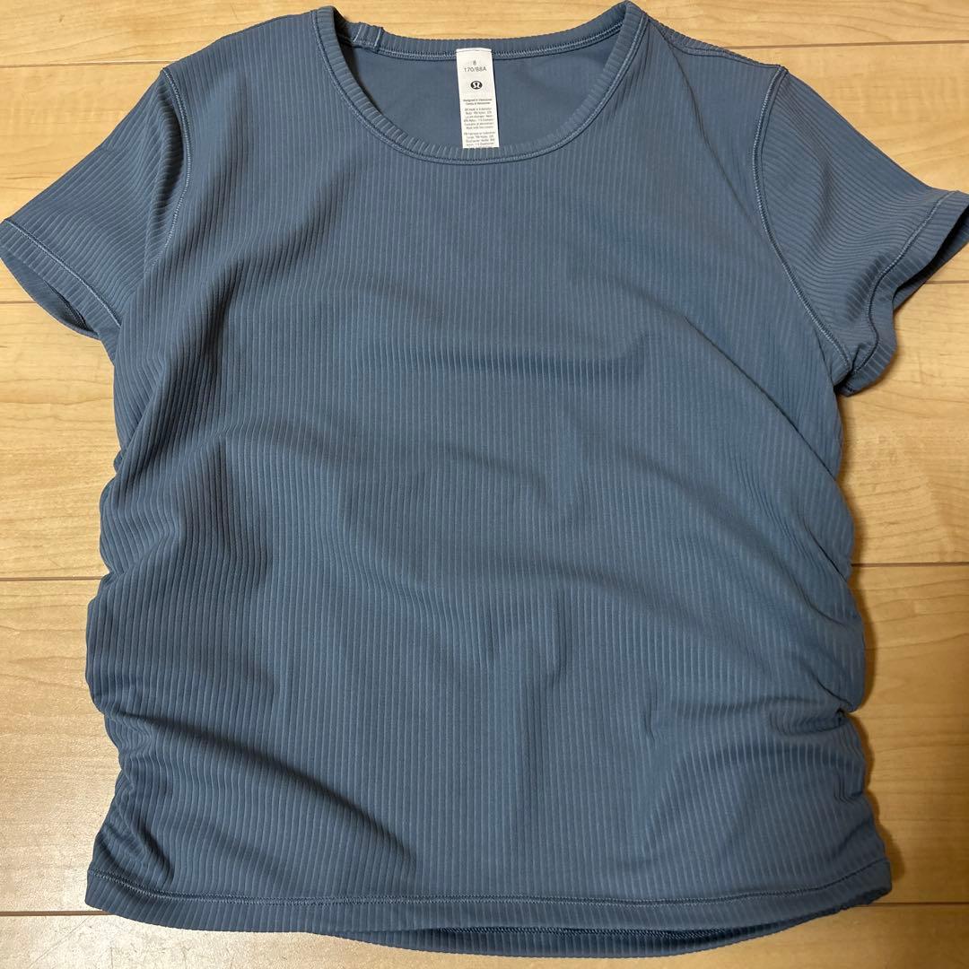 Lululemon Steel Blue Tシャツ サイズ8 ショッパー付