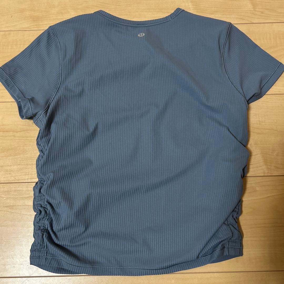 Lululemon Steel Blue Tシャツ サイズ8 ショッパー付
