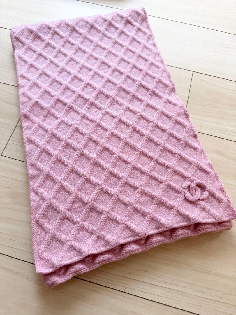 y*a様 CHANEL シャネル　ピンク カシミア　マフラー　スカーフ