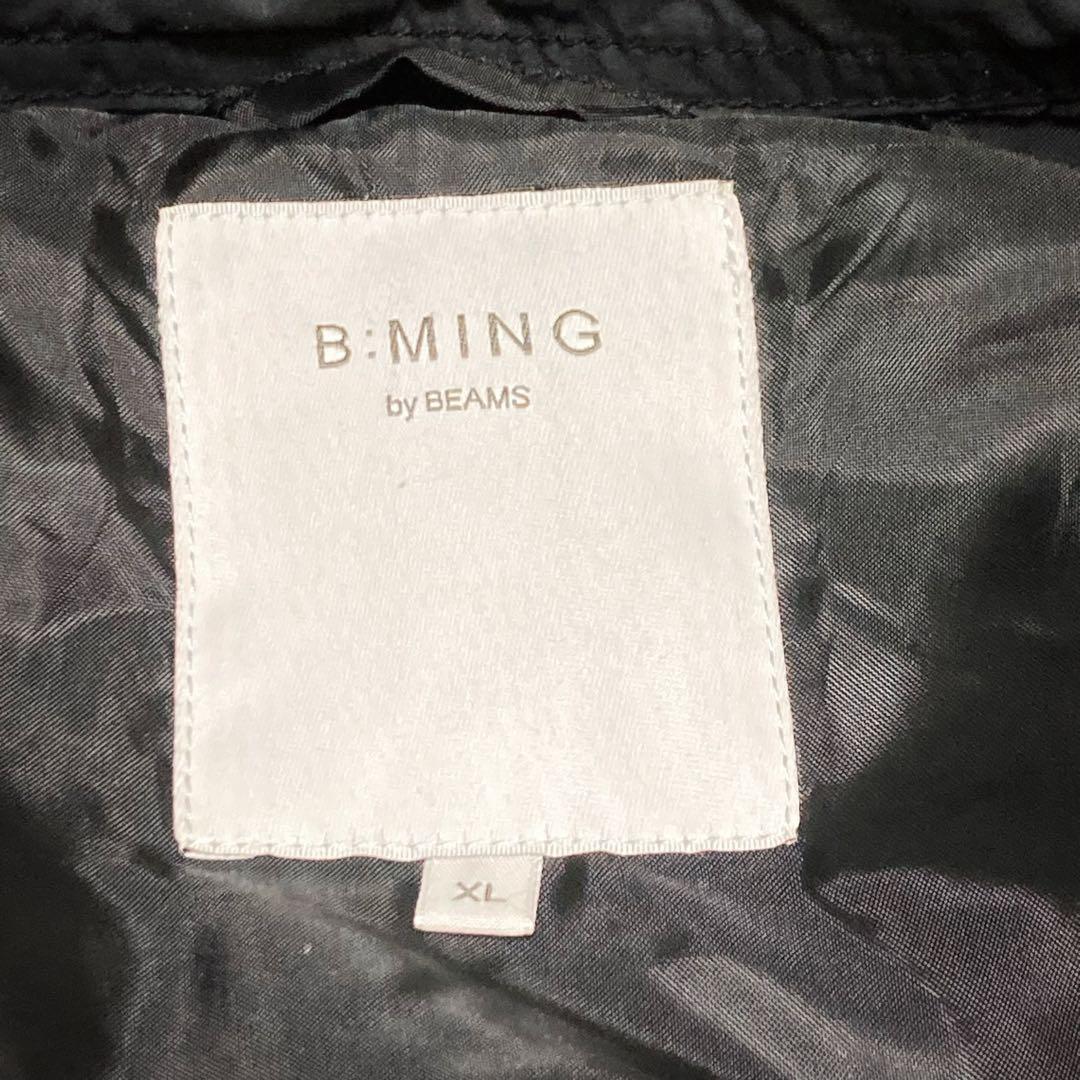 美品 ビームス ダウンダッフルコート XL 肉厚 極暖 ブラック B:MING