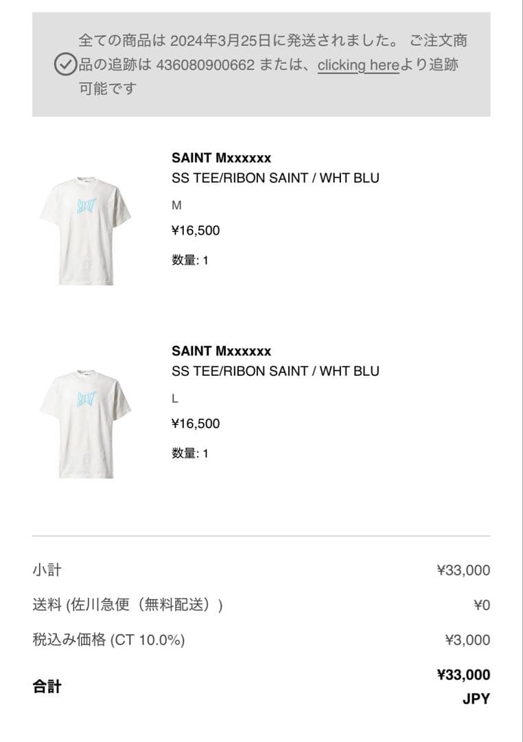 keiSAINT MICHAEL セントマイケル ロゴTシャツ　Mサイズ