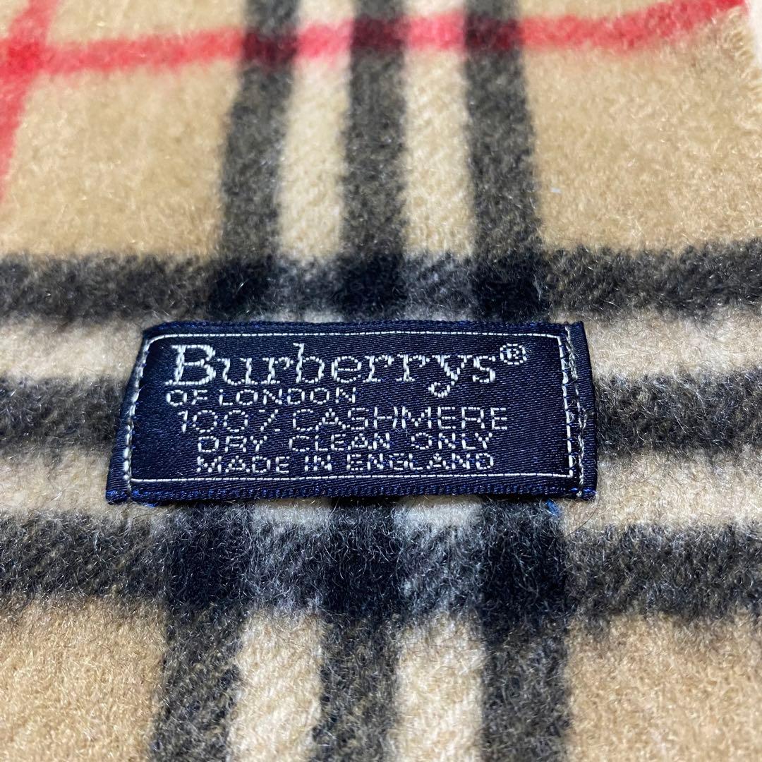 Burberrys カシミヤ100% ノバチェック マフラー 英国製