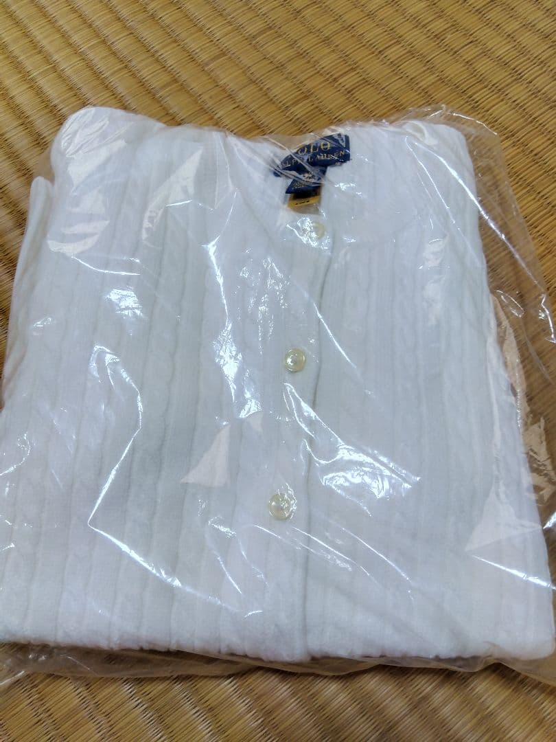 新品　ラルフローレン　RalphLauren ホワイトカーディガン