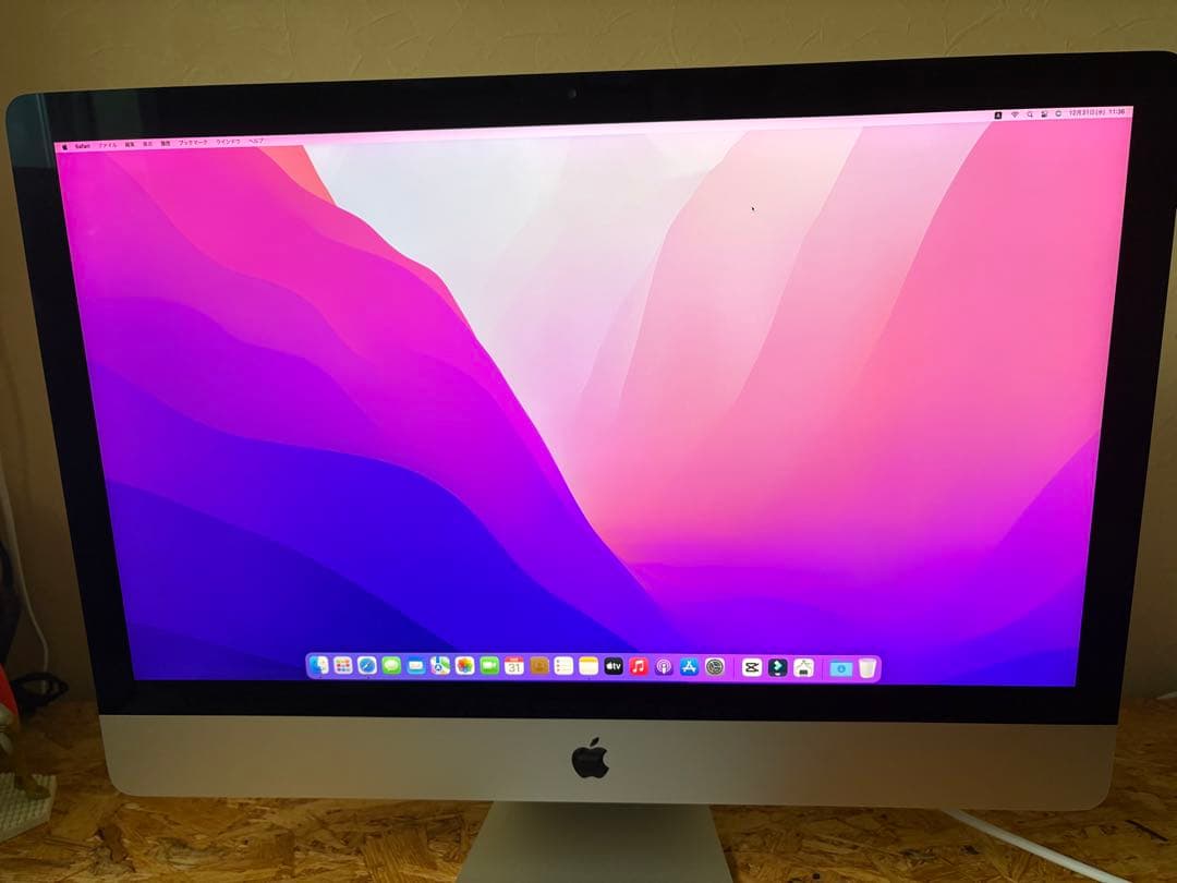 Apple iMac 27インチ Retina 5K本体2015 メモリ24GB