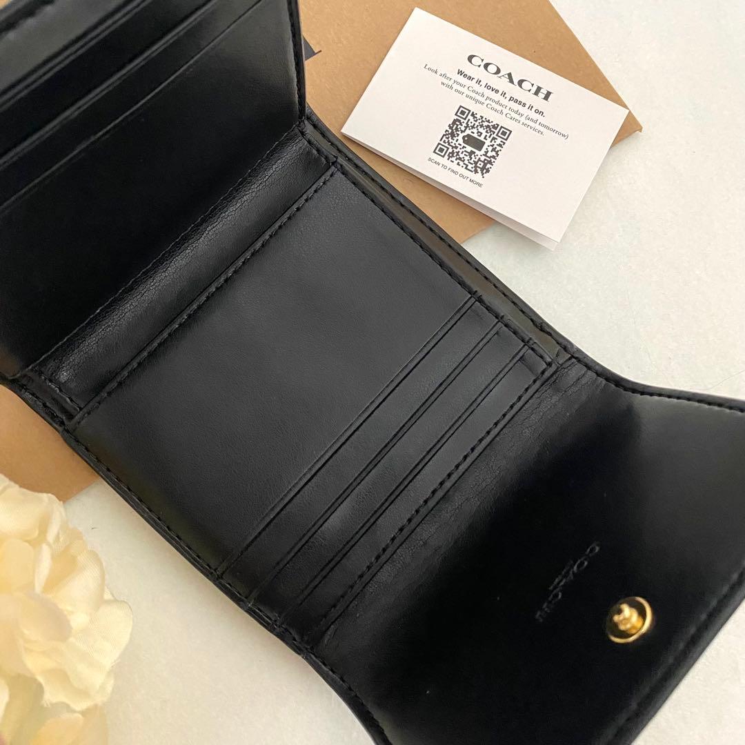 新品　正規品☆COACH(コーチ)折り財布　メンズ カーキ 三つ折り財布