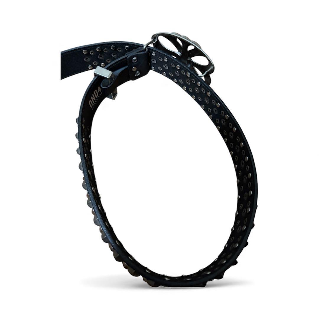 【最終値下げ】HOWSS スタッズ付きレザー ベルト　黒　ストリート