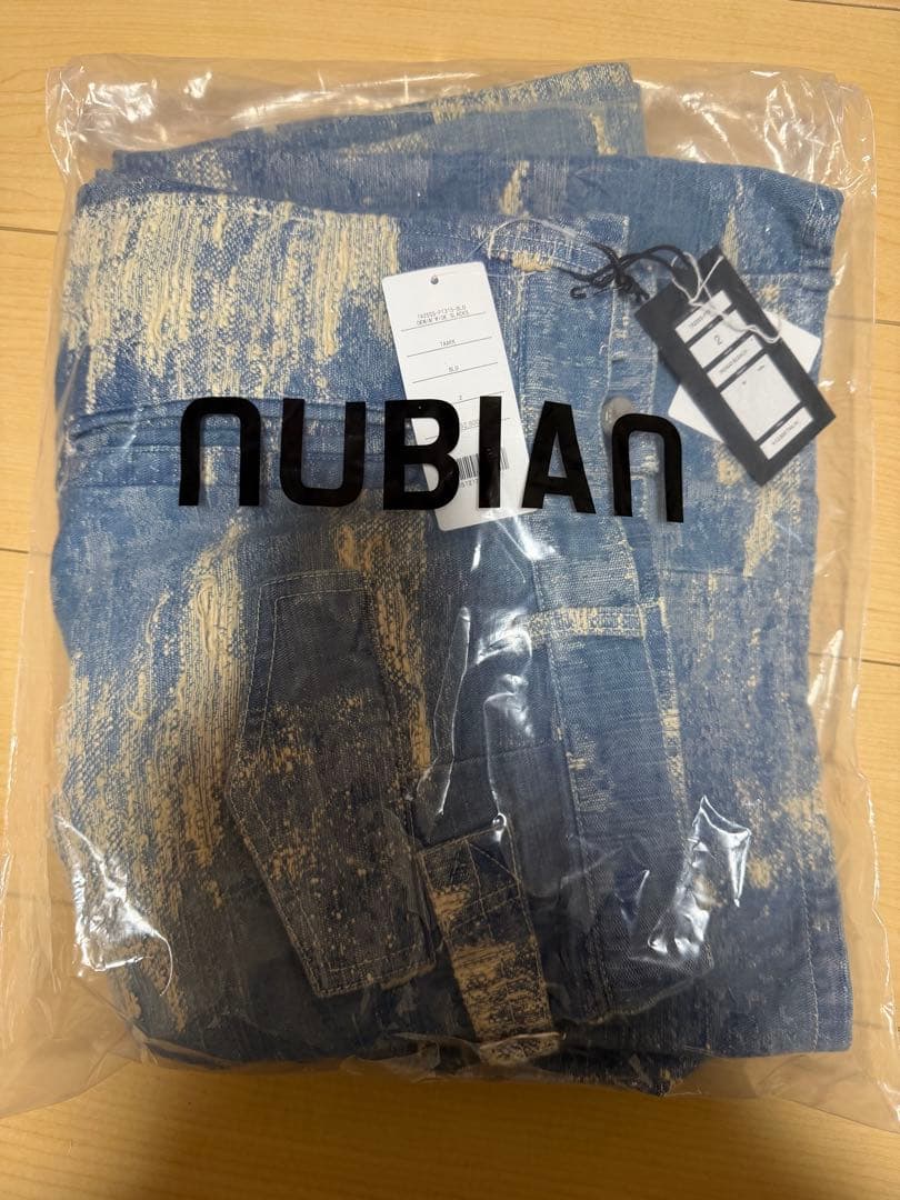 新品タグ付き　taakk ターク　ユニセックス デニムブルー ワイドパンツ