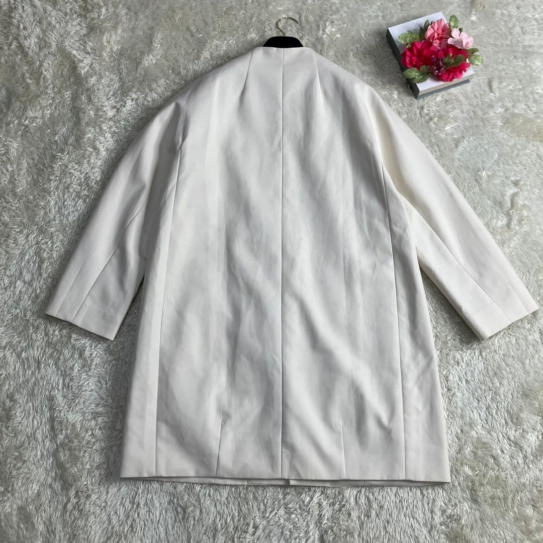 極美品✨ケイトスペード　ドロシー トレンチ コート　ノーカラー　リボン　M