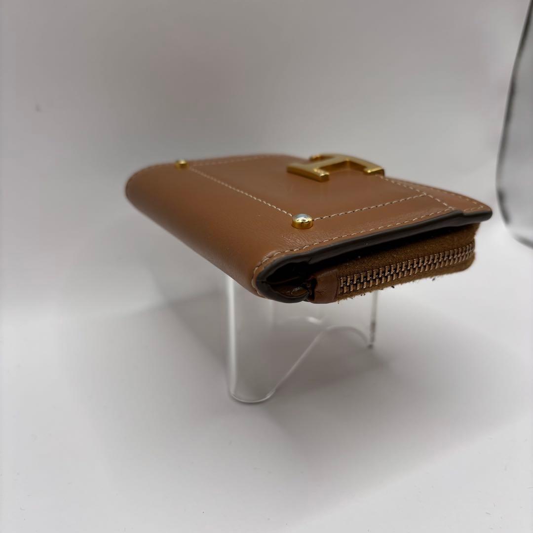 付属品　TOD'S タイムレス　二つ折り財布　ブラウン　キャメル　財布　トッズ