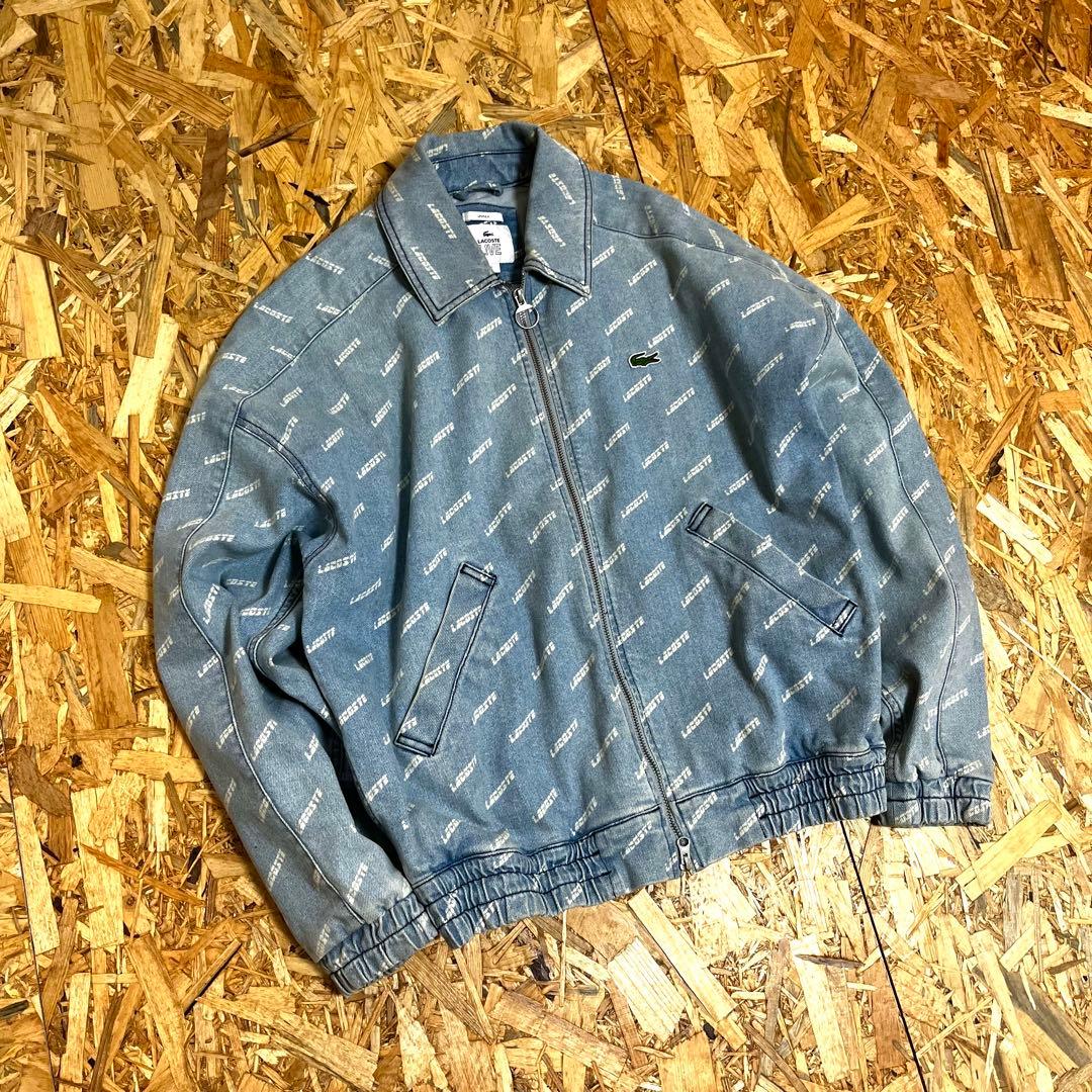 ダイ LACOSTE indigo denim swing top