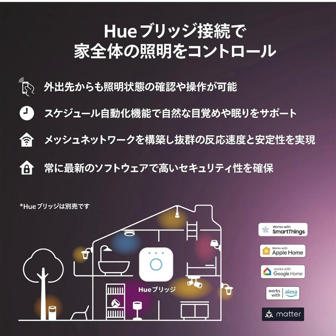【新品未使用】PHILIPS スマート電球 E17 フルカラー
