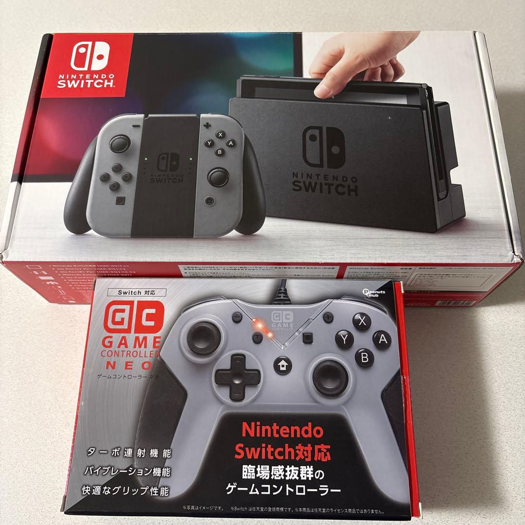 Switch本体＋コントローラー　【付属品全てあり】スイッチ