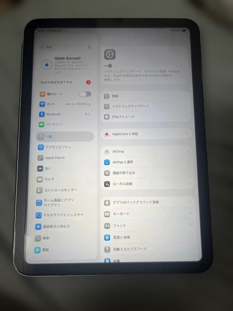 Apple iPad A16 Wi-Fi １２８G 使用一回