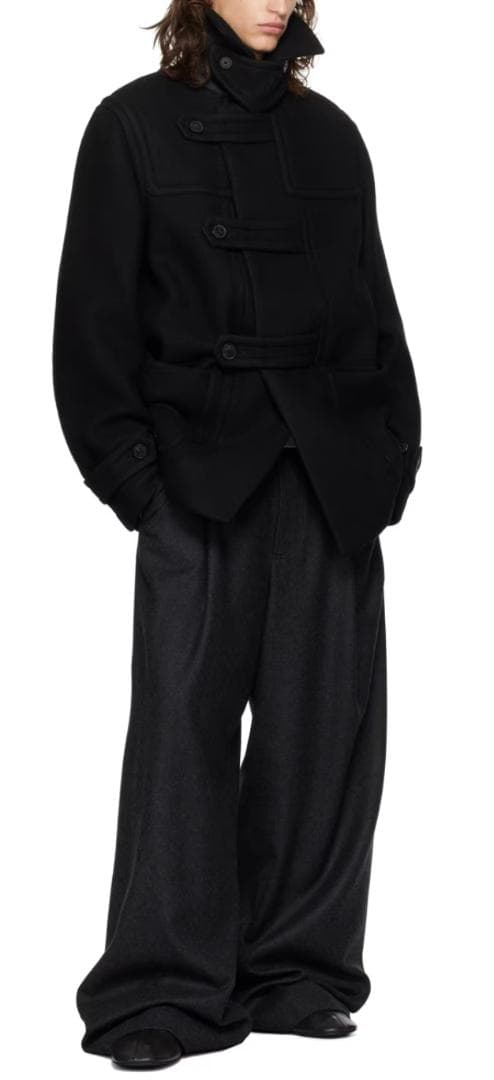 dries van noten 24AW クロップド ダッフルコート