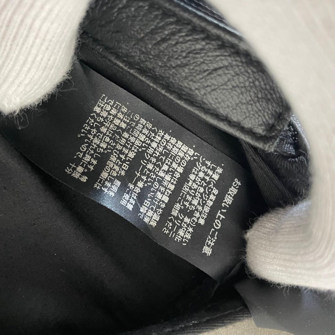 Schott レザーキャップ ブラック 本革 帽子 ショット 黒　オールレザー