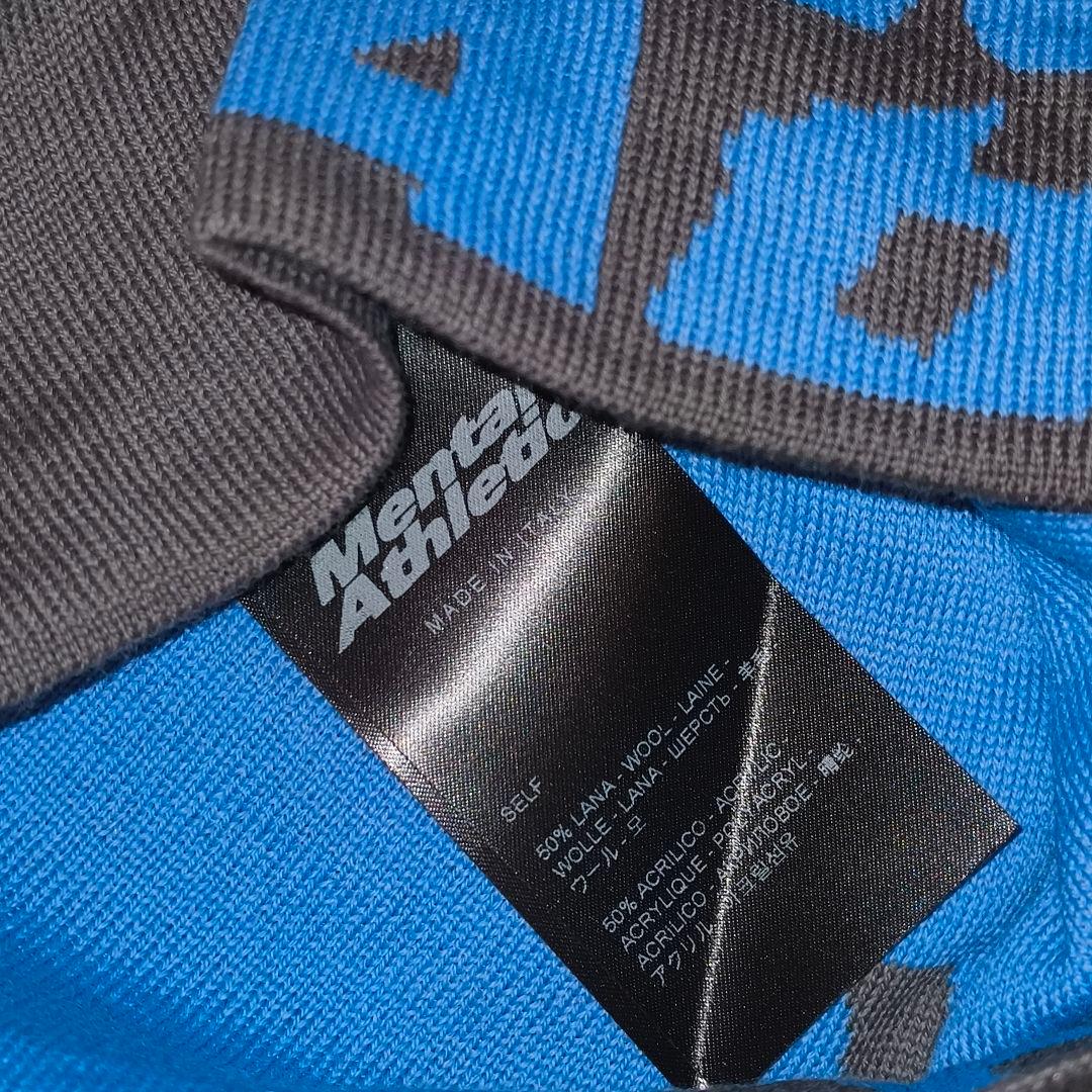 mental athletic ビーニー グレー ライトブルー